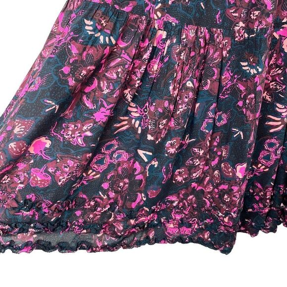 ULLA JOHNSON Fawn floral Dress in Midnight Sz 6 - Picture 8 of 13